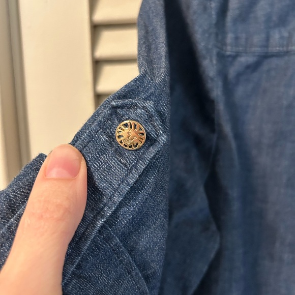 Anne Klein Denim Blue Midi Dress - Picture 3 of 5